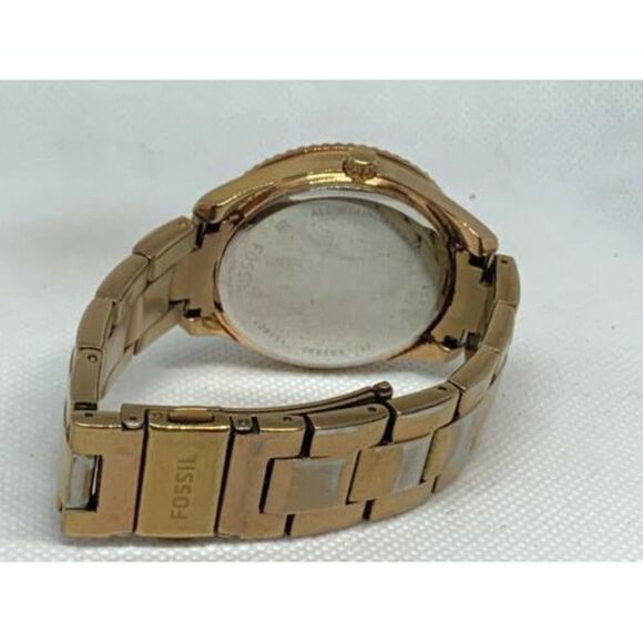 Fossil ES3590 Stella Women's Gold Stainless Steel Analog Dial Quartz Watch C877 - Picture 9 of 9